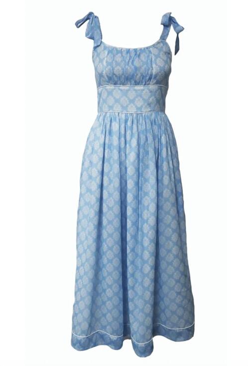 TUKTUK DESIGNS Dresses & Skirts - NEW TUKTUK DESIGNS women's shirred waist dress in block print